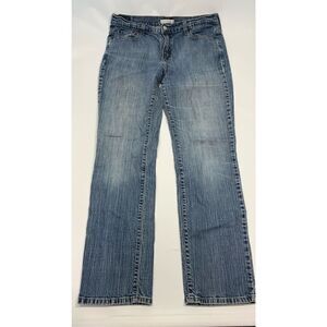 Levi's Women's Denim Five-Pocket Straight Leg Jeans Blue Size 14 Long